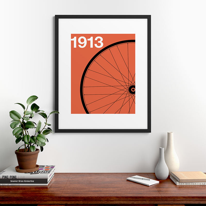 1913 - Roue de Bicyclette - Marcel Duchamp Framed Art Print