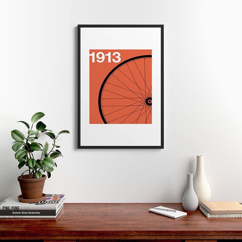 1913 - Roue de Bicyclette - Marcel Duchamp Framed Art Print