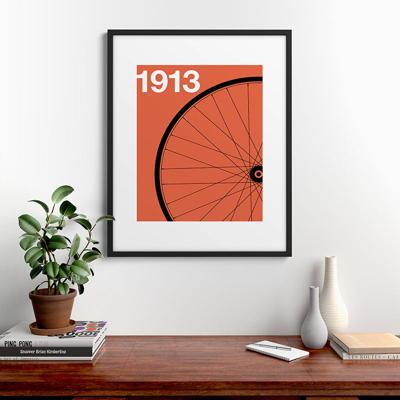 1913 - Roue de Bicyclette - Marcel Duchamp Framed Art Print