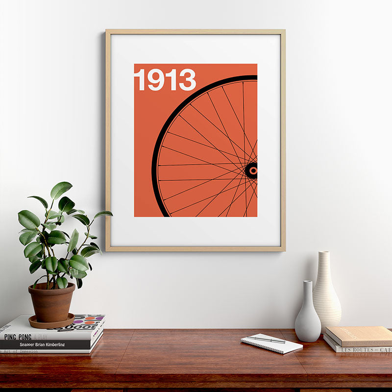1913 - Roue de Bicyclette - Marcel Duchamp Framed Art Print