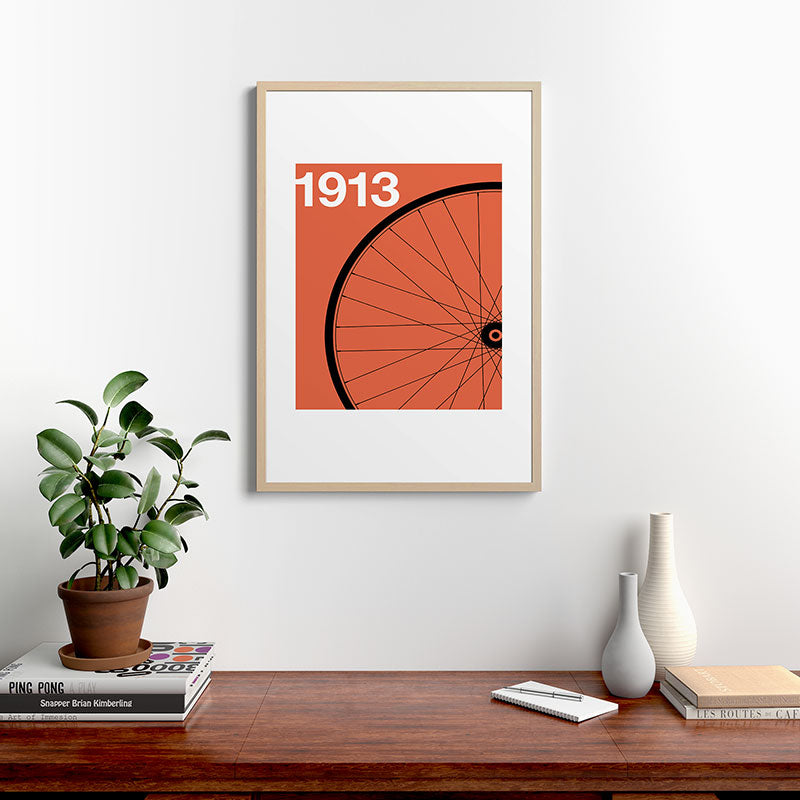 1913 - Roue de Bicyclette - Marcel Duchamp Framed Art Print