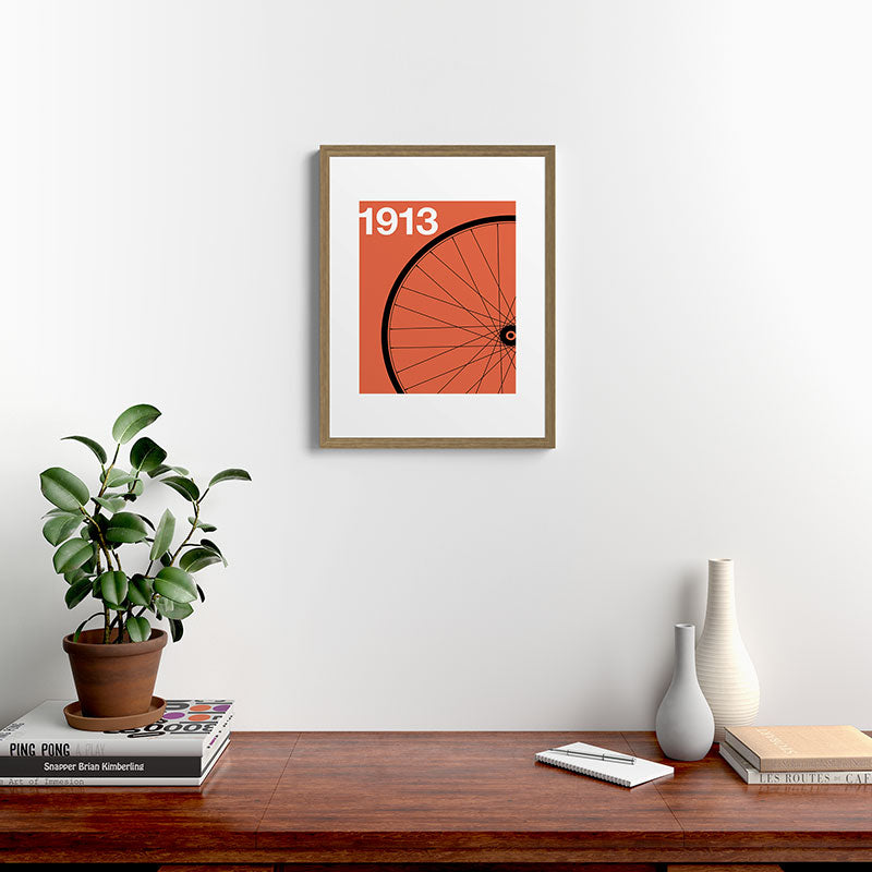 1913 - Roue de Bicyclette - Marcel Duchamp Framed Art Print