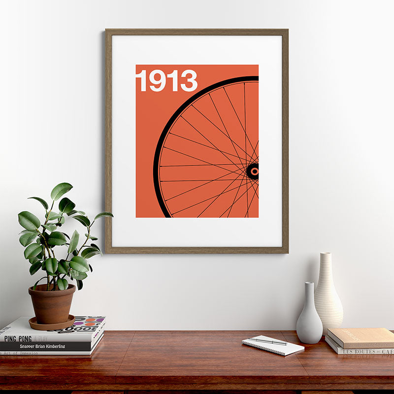 1913 - Roue de Bicyclette - Marcel Duchamp Framed Art Print