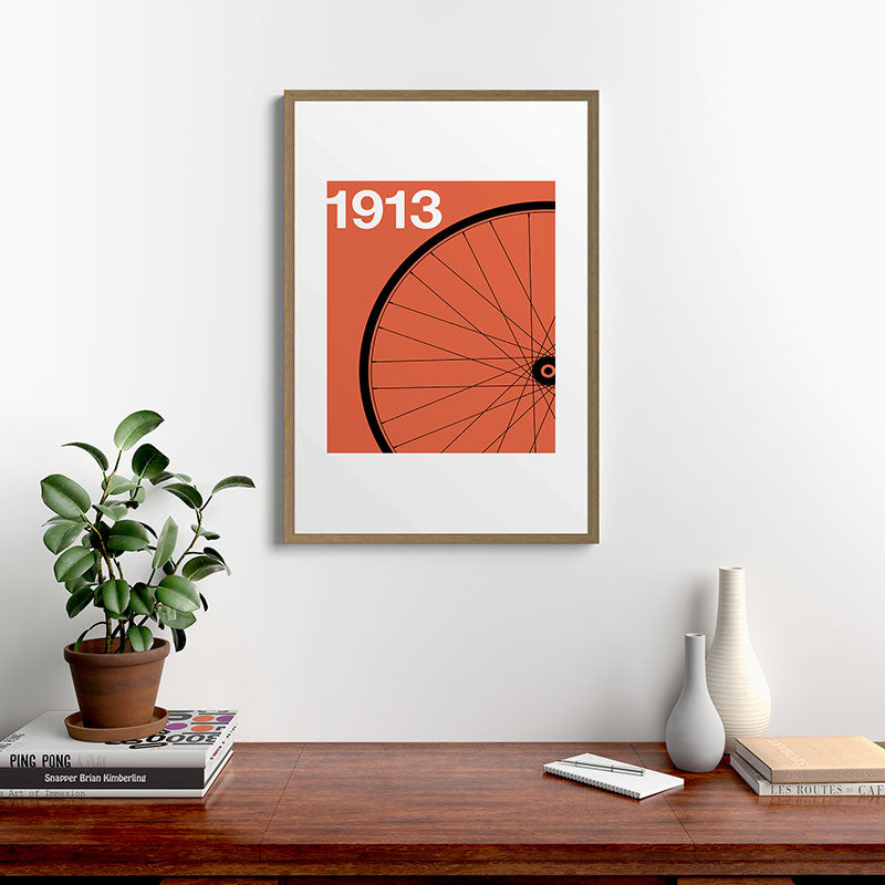 1913 - Roue de Bicyclette - Marcel Duchamp Framed Art Print