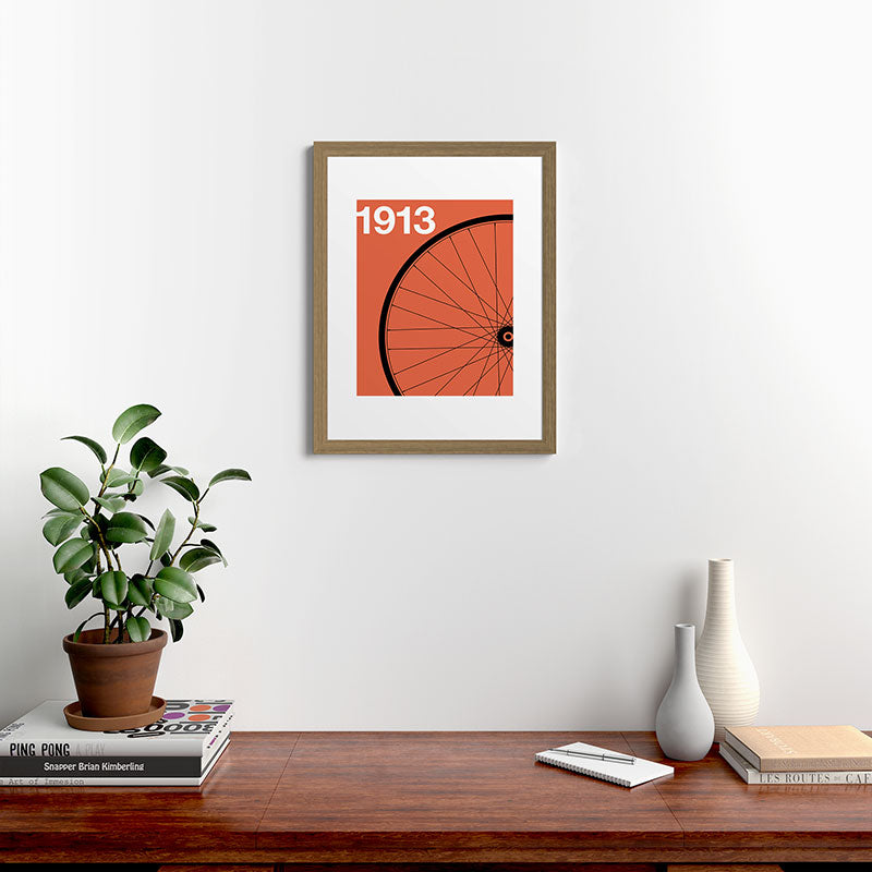 1913 - Roue de Bicyclette - Marcel Duchamp Framed Art Print