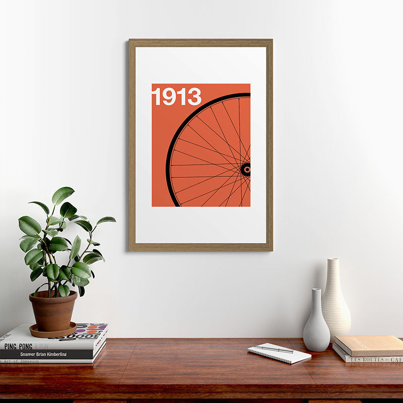 1913 - Roue de Bicyclette - Marcel Duchamp Framed Art Print