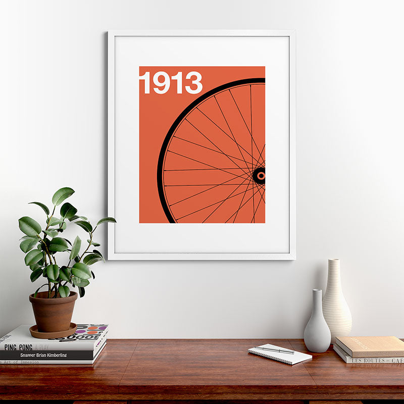 1913 - Roue de Bicyclette - Marcel Duchamp Framed Art Print