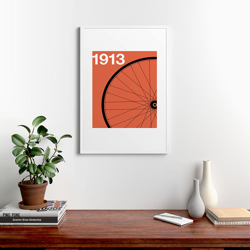 1913 - Roue de Bicyclette - Marcel Duchamp Framed Art Print