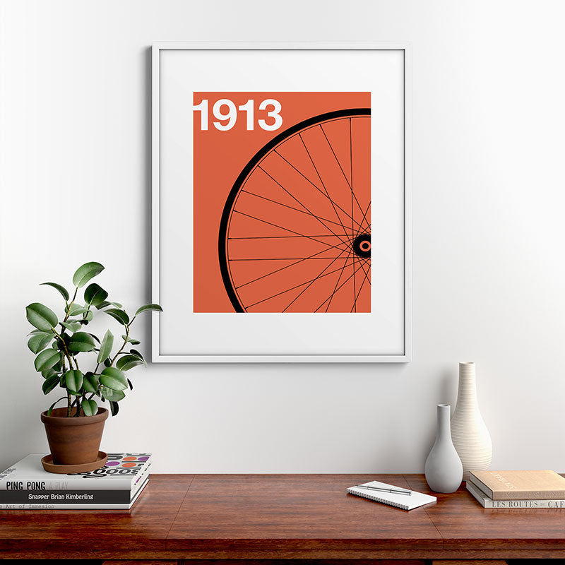 1913 - Roue de Bicyclette - Marcel Duchamp Framed Art Print