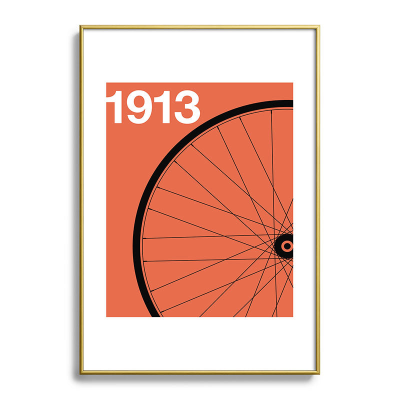1913 - Roue de Bicyclette - Marcel Duchamp Framed Art Print