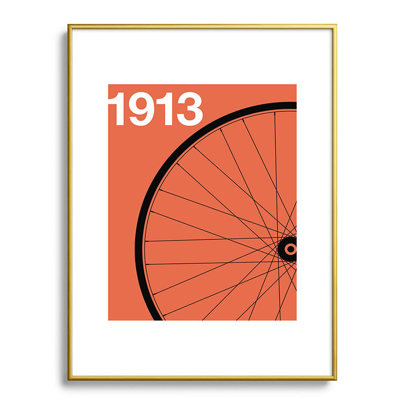 1913 - Roue de Bicyclette - Marcel Duchamp Framed Art Print