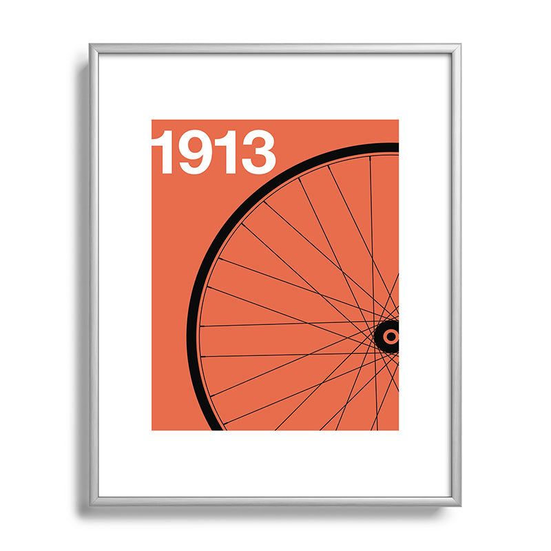 1913 - Roue de Bicyclette - Marcel Duchamp Framed Art Print
