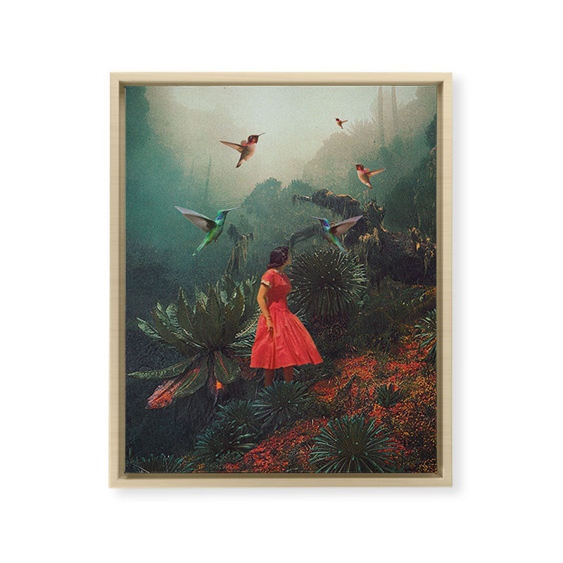 20 Seconds before the Rain Framed Canvas Print