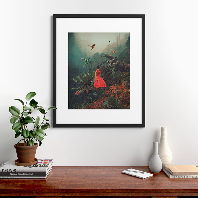 20 Seconds before the Rain Framed Art Print