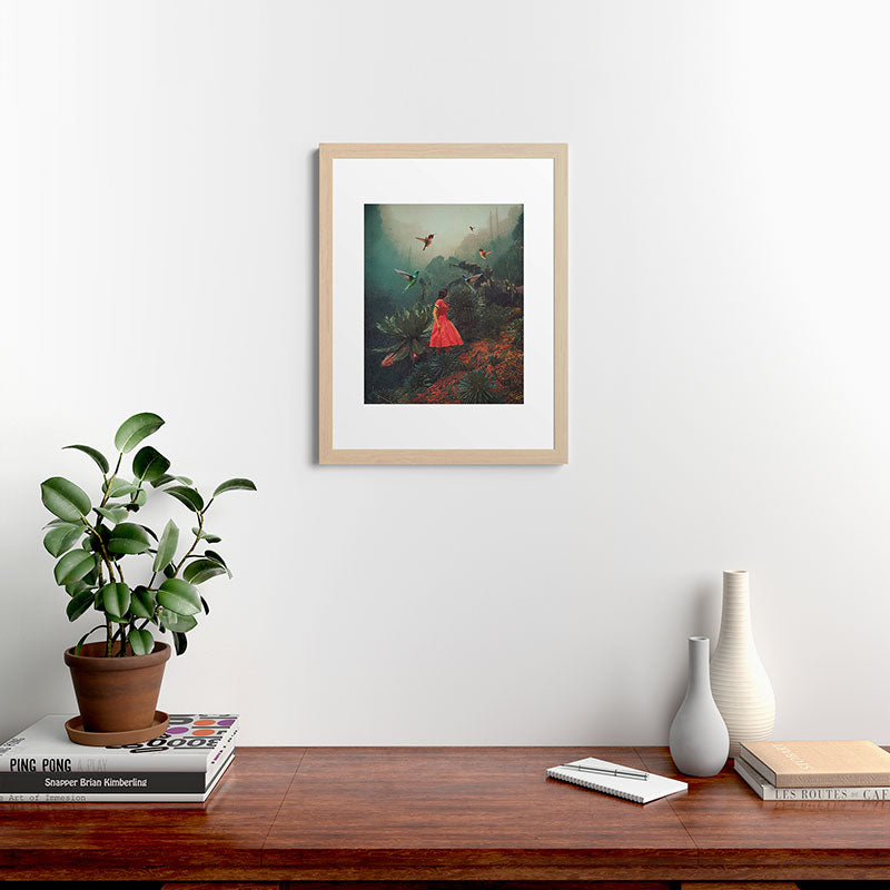 20 Seconds before the Rain Framed Art Print