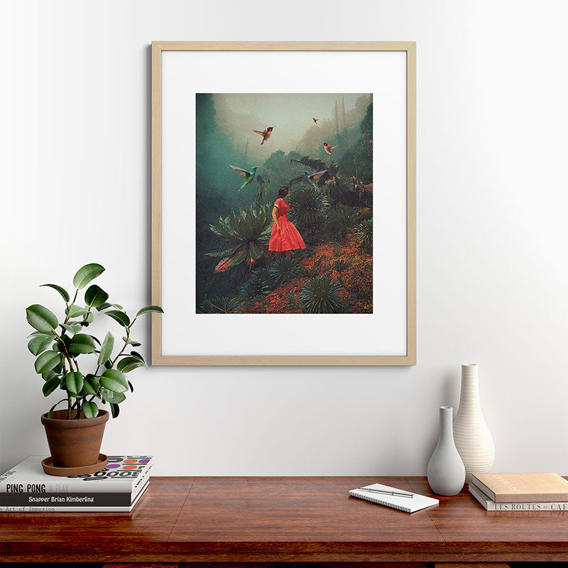 20 Seconds before the Rain Framed Art Print