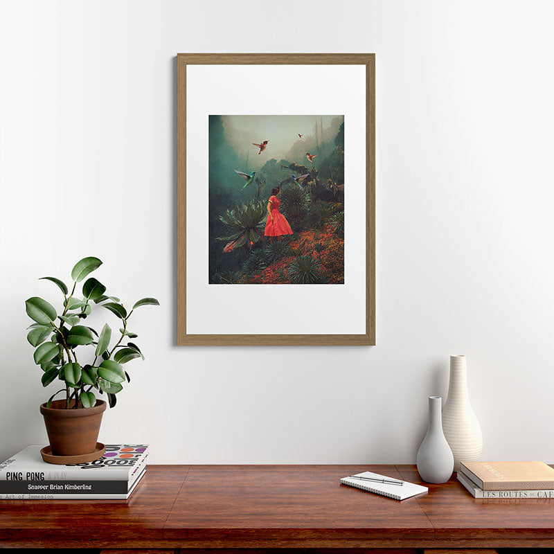 20 Seconds before the Rain Framed Art Print