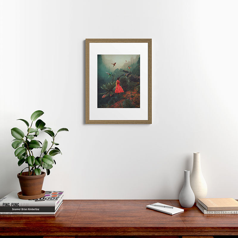 20 Seconds before the Rain Framed Art Print