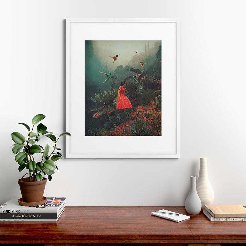 20 Seconds before the Rain Framed Art Print