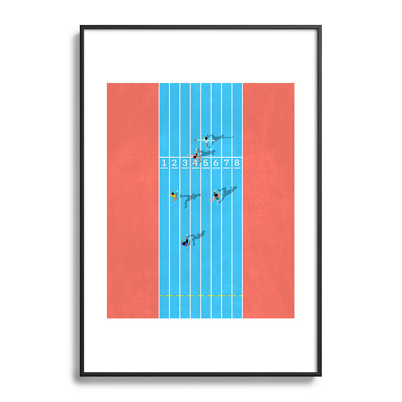 100m  Framed Art Print