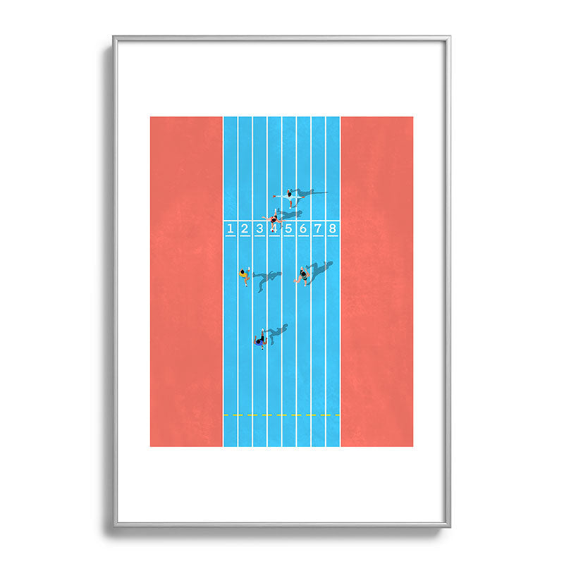 100m  Framed Art Print