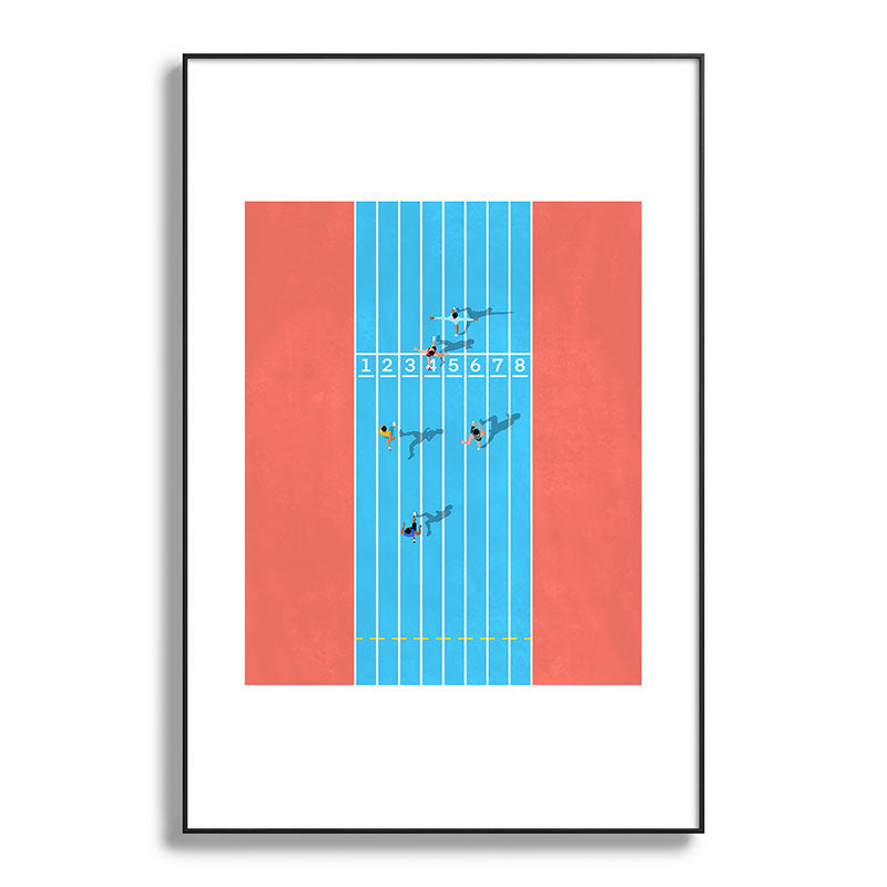 100m  Framed Art Print