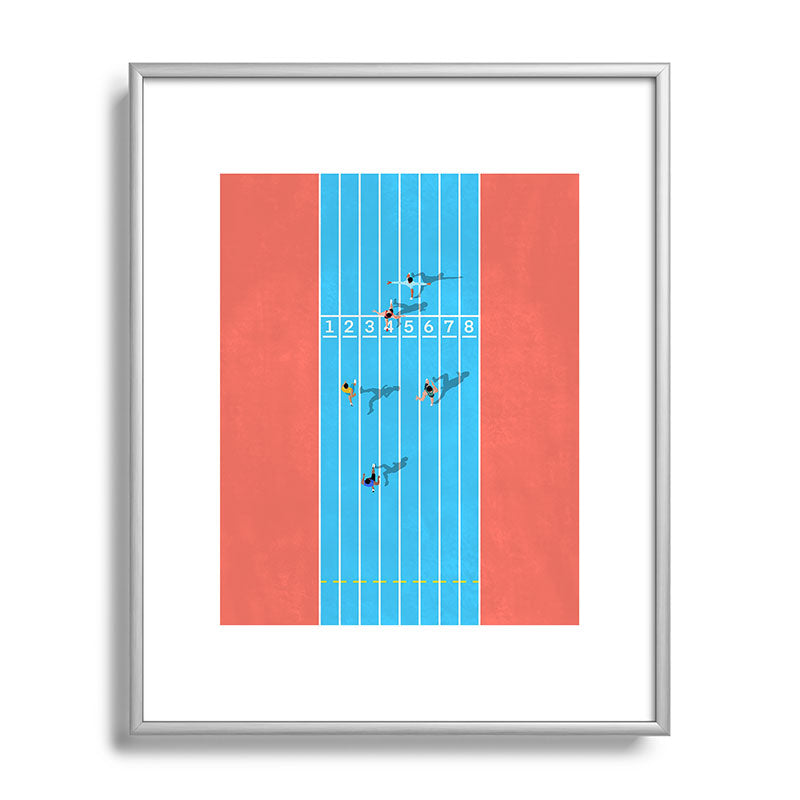 100m  Framed Art Print