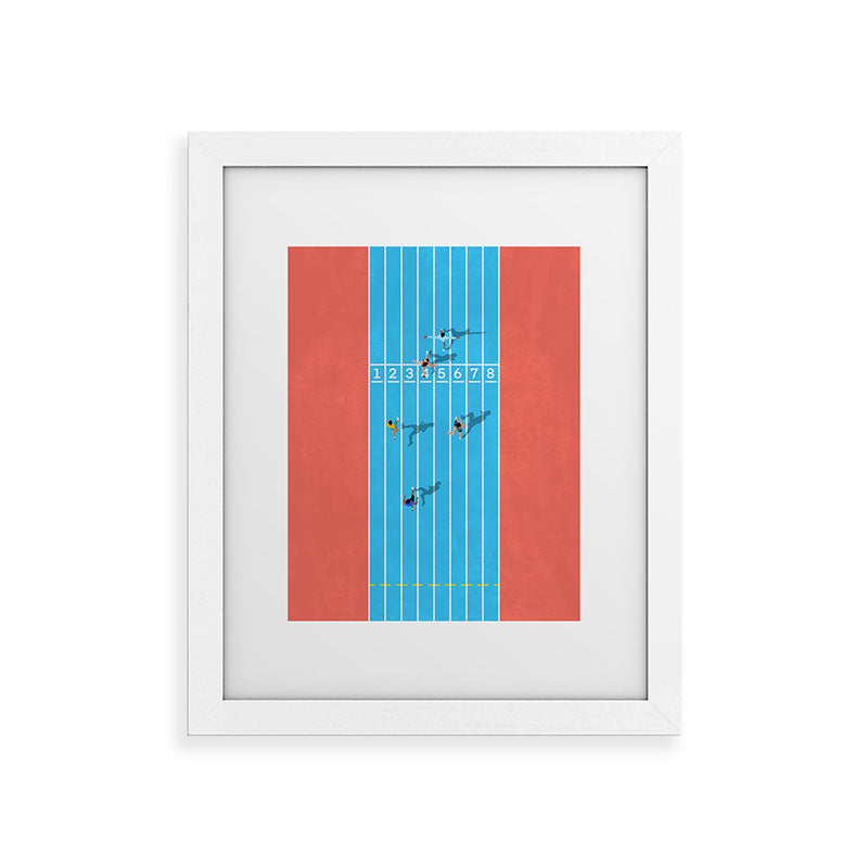 100m  Framed Art Print