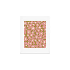 70������s Retro Floral  Art Print