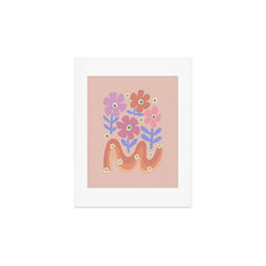 70s Retro Floral vibe Art Print