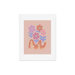 70s Retro Floral vibe Art Print