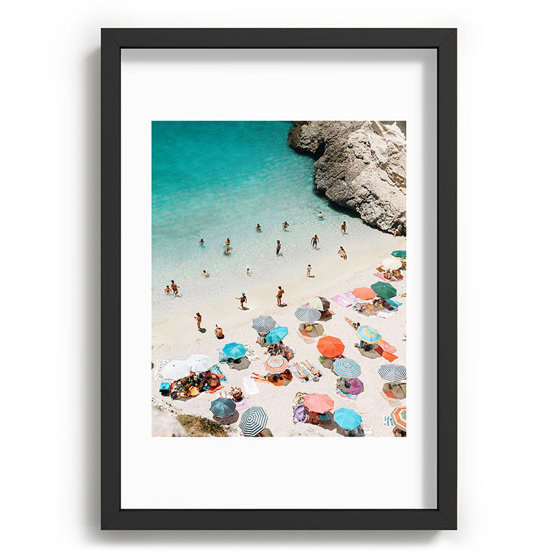 A Day At The Beach Framed Art Print