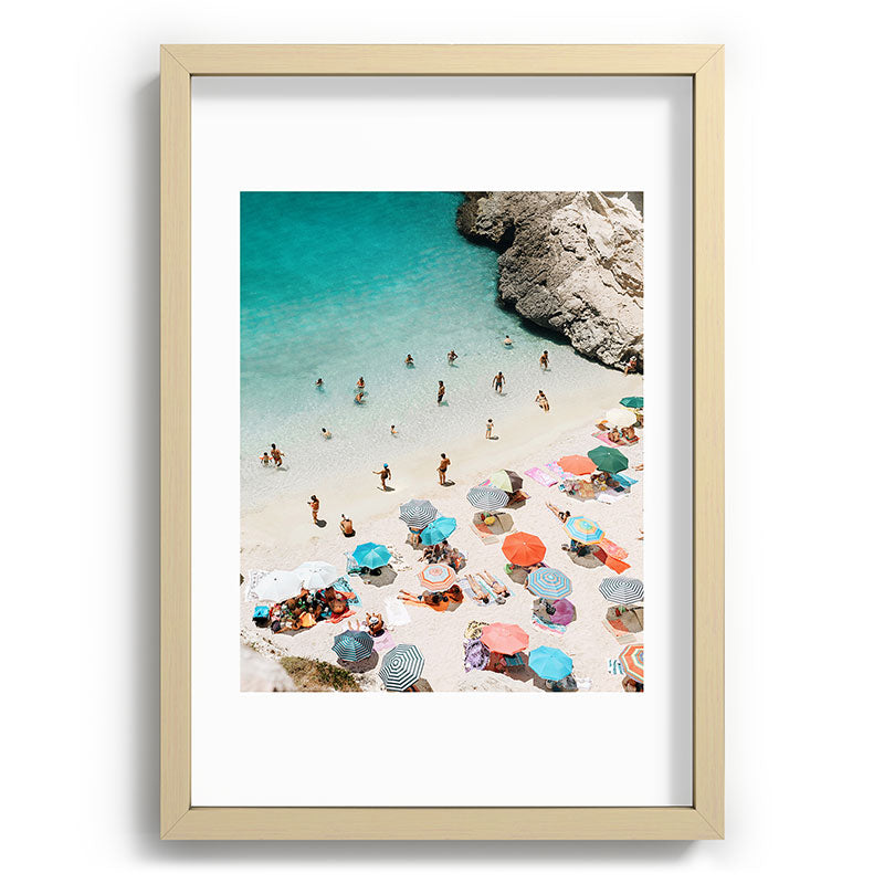 A Day At The Beach Framed Art Print