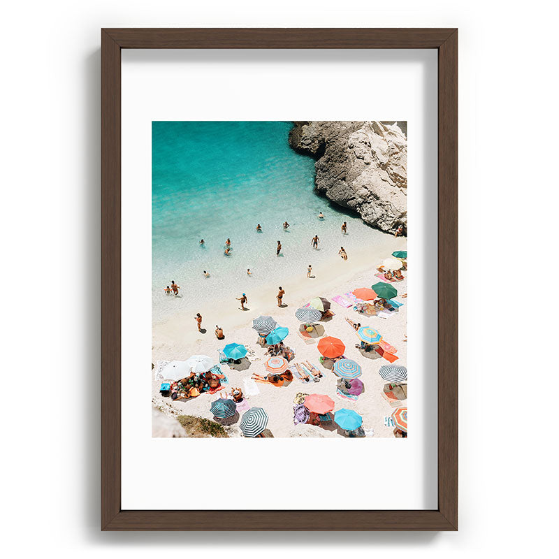 A Day At The Beach Framed Art Print