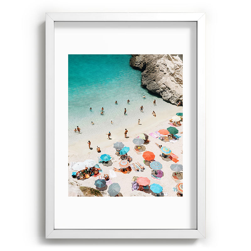 A Day At The Beach Framed Art Print