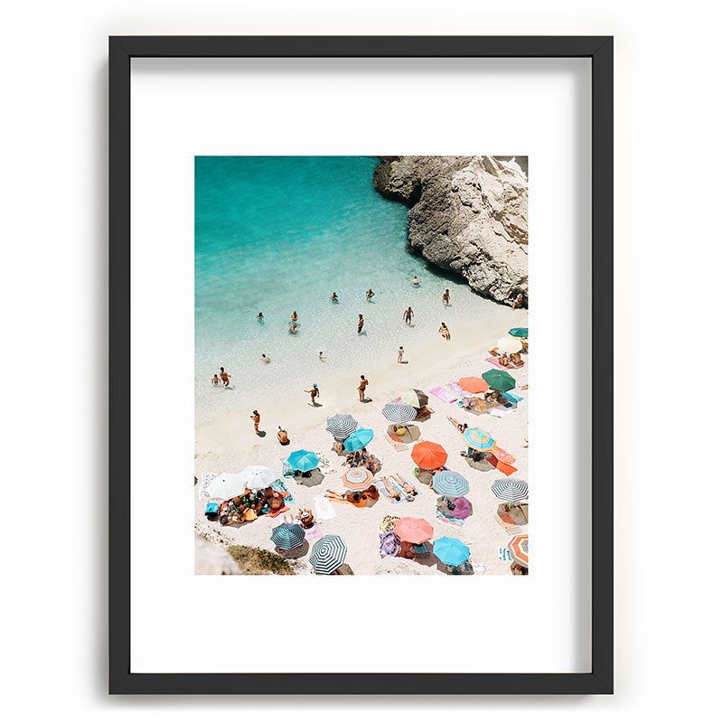 A Day At The Beach Framed Art Print