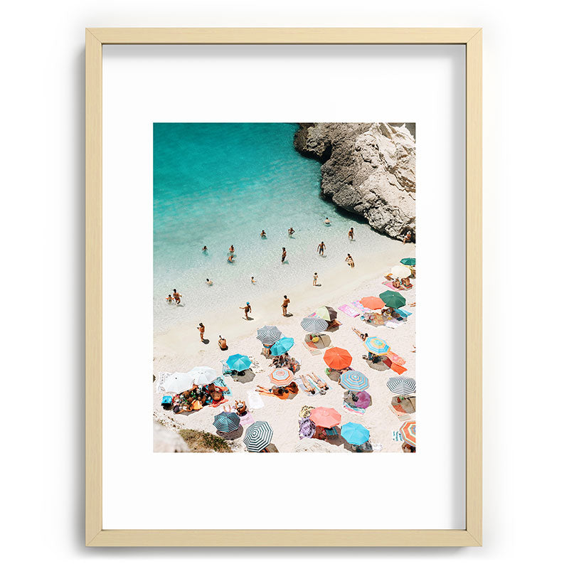A Day At The Beach Framed Art Print