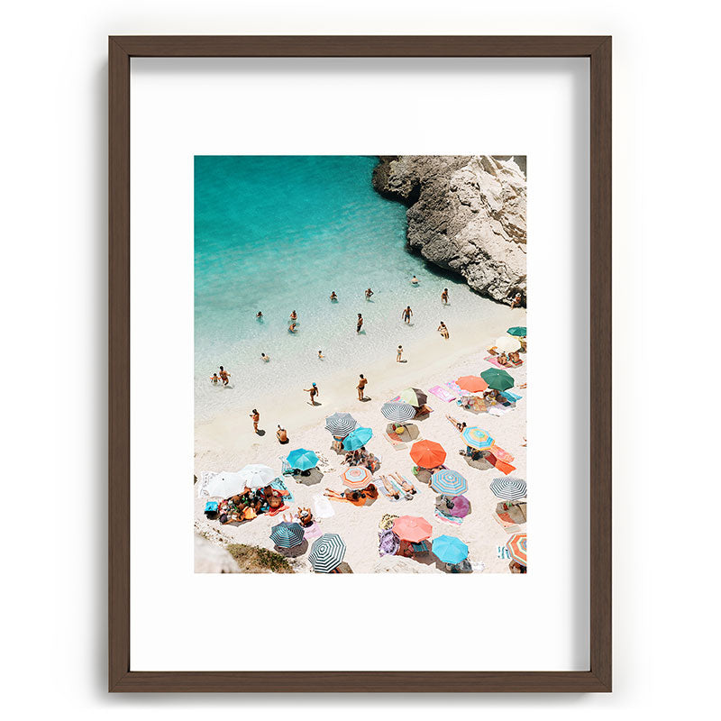 A Day At The Beach Framed Art Print