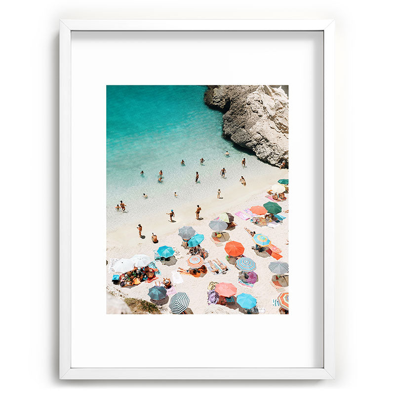 A Day At The Beach Framed Art Print