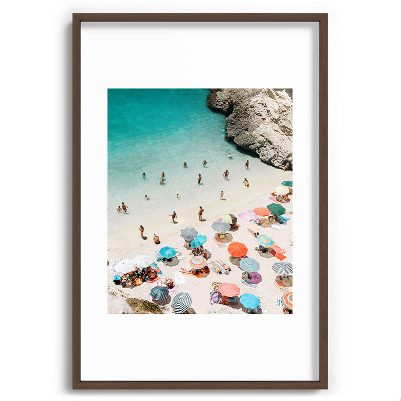 A Day At The Beach Framed Art Print