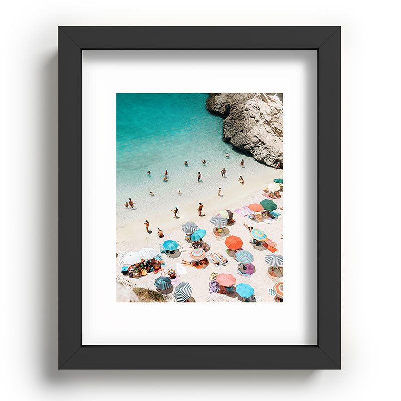 A Day At The Beach Framed Art Print
