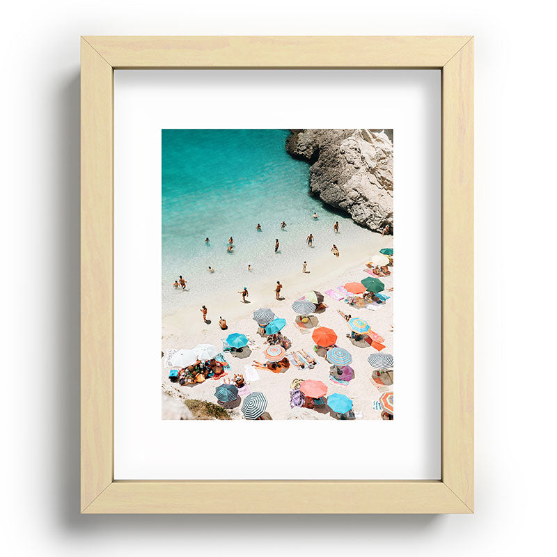 A Day At The Beach Framed Art Print