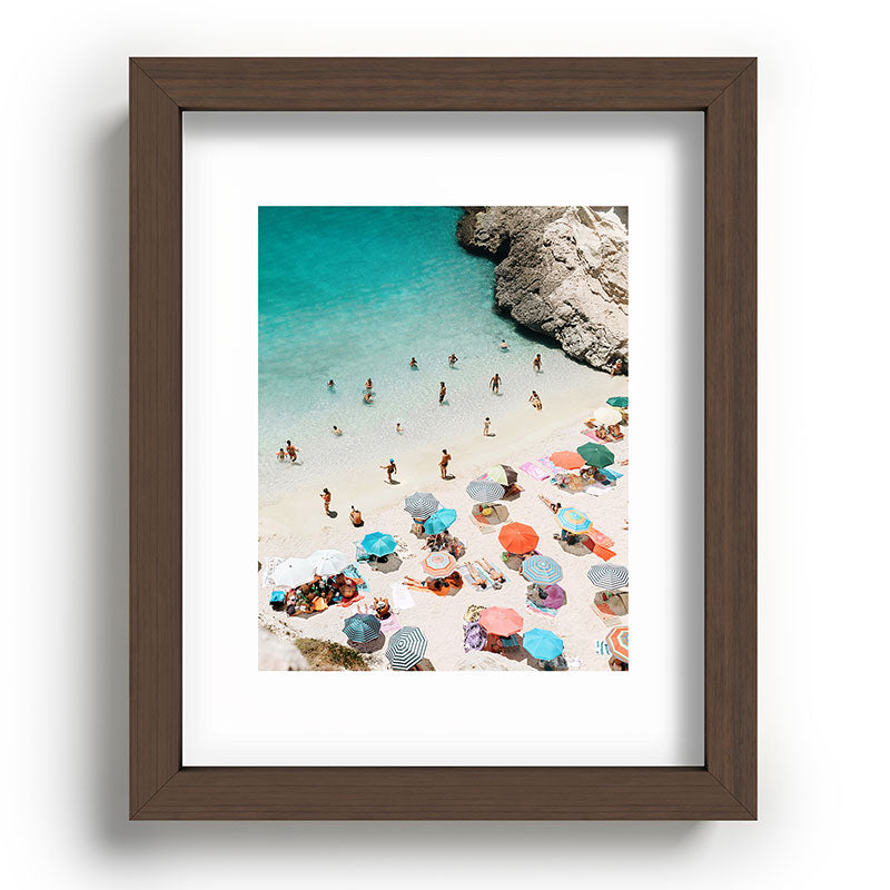 A Day At The Beach Framed Art Print