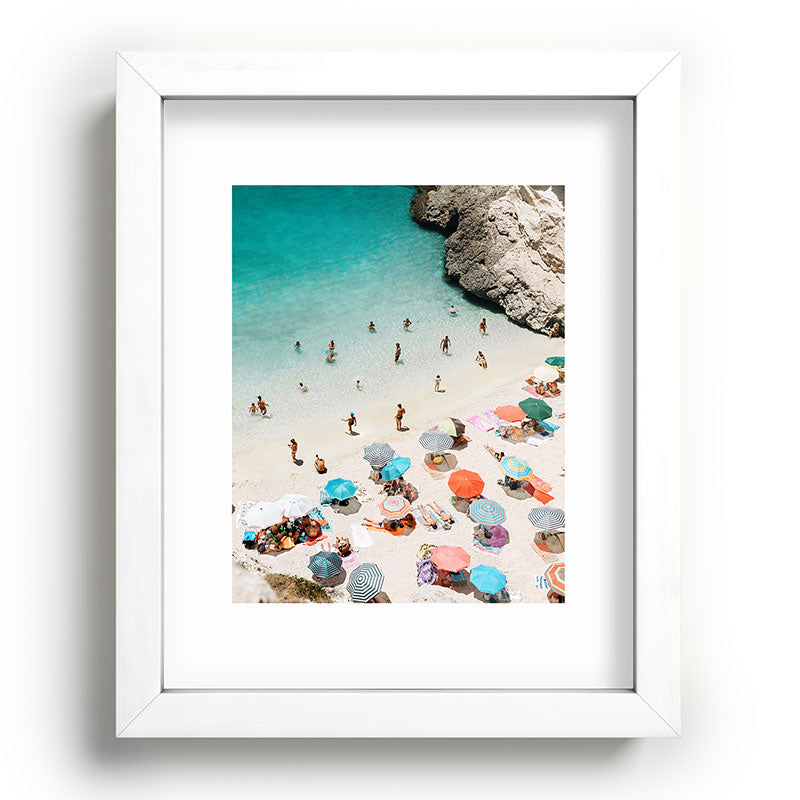 A Day At The Beach Framed Art Print