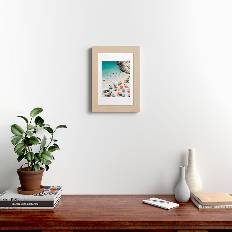A Day At The Beach Framed Art Print
