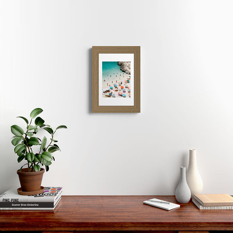 A Day At The Beach Framed Art Print