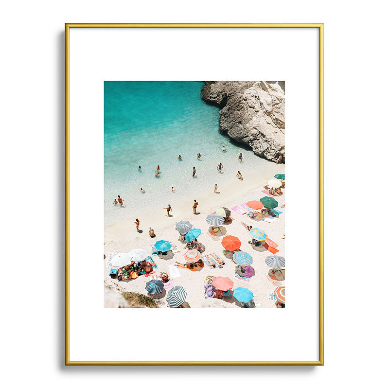 A Day At The Beach Framed Art Print