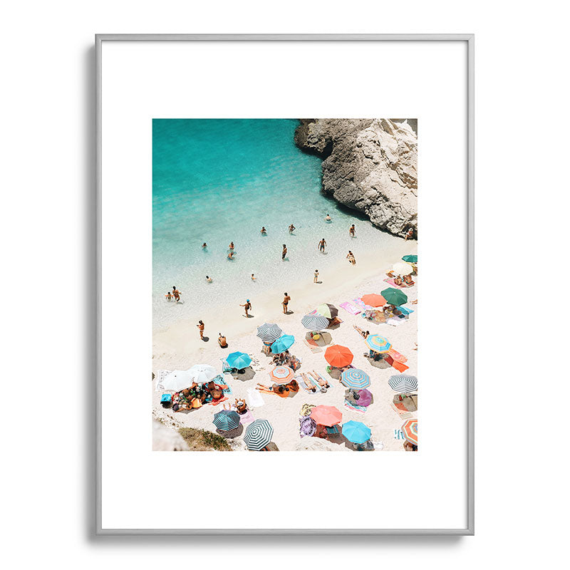 A Day At The Beach Framed Art Print