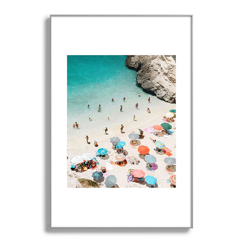A Day At The Beach Framed Art Print