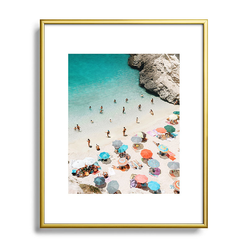A Day At The Beach Framed Art Print
